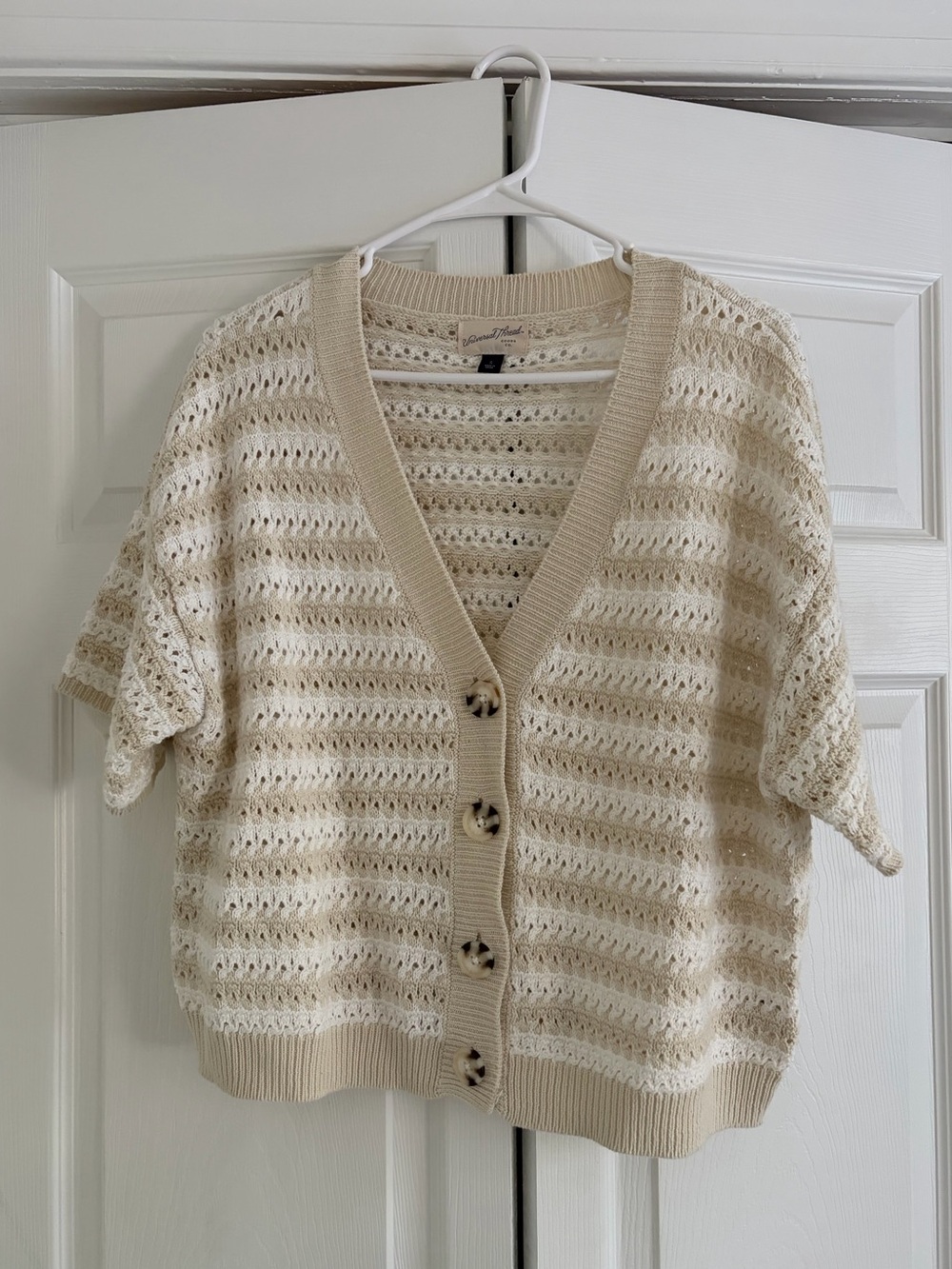 Universal Thread • Short Sleeve Striped Cardigan